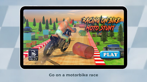 Android application Racing on Bike Moto Stunt screenshort