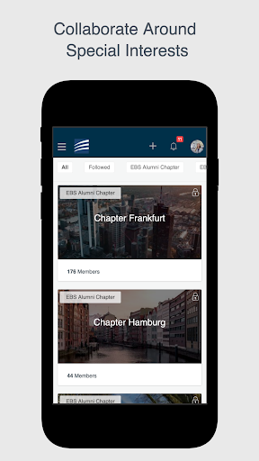Android application My EBS Alumni screenshort
