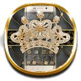 Golden Diamond Crown Theme icon
