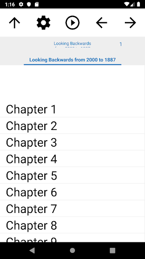Android application Book, Looking Backwards from 2 screenshort