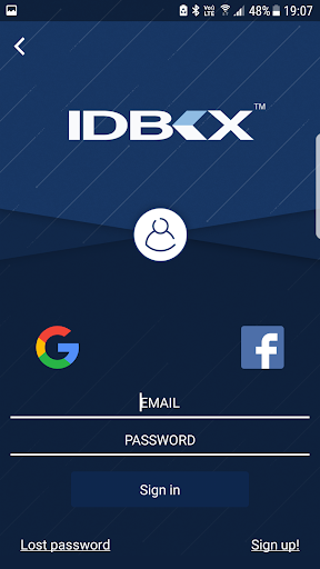 Android application IDBOX IQ screenshort