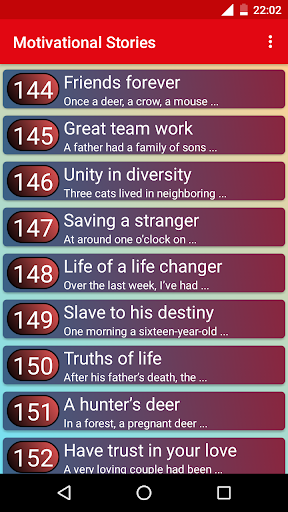 Motivational Stories Screen 2