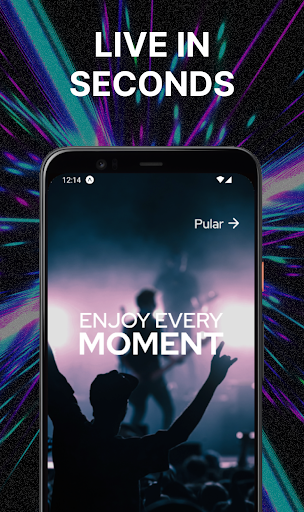 Android application Tickr - Live In Seconds screenshort
