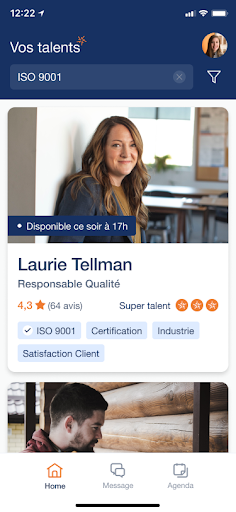 Android application Vos Talents screenshort