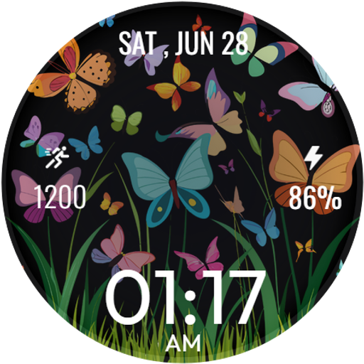 Cute Spring ButterflyWatchFace Download on Windows