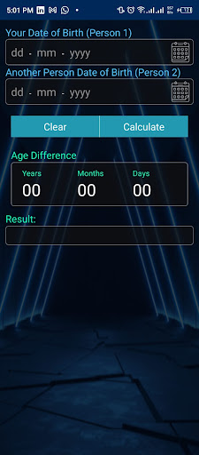Age Calculator | Date of Birth Screen 2