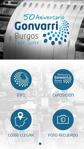 Android application Gonvarri Burgos 50 aniversario screenshort