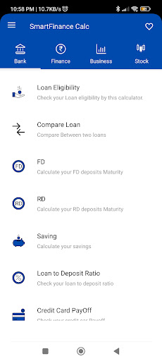 Smart Financial Calculator Screen 3