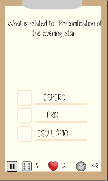 Android application Greek Mythology Quiz screenshort