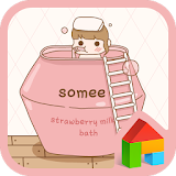 strawberry bath dodol theme icon