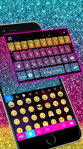 Android application Color Glitter Keyboard screenshort