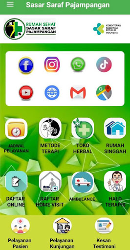 Android application Rumah Sehat Sasar Saraf screenshort