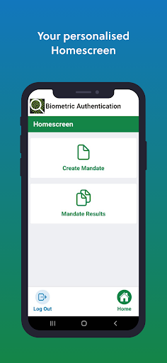 Android application Biometric Authentication screenshort