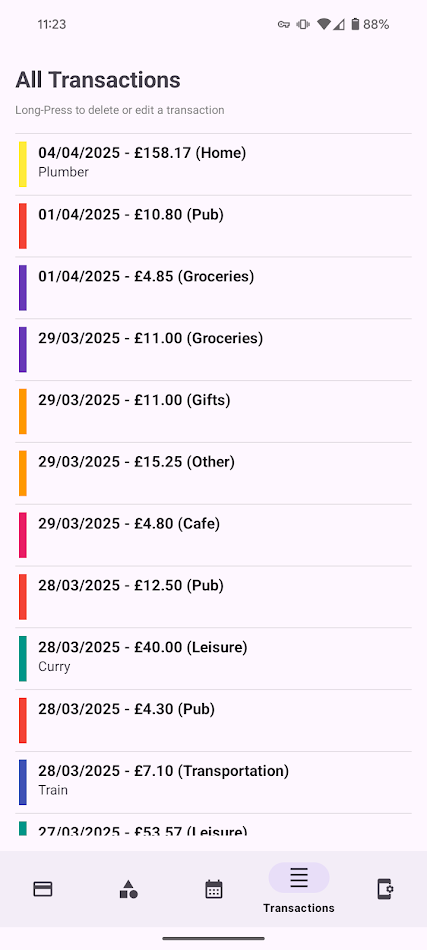 #4. JF Spending Tracker (Android) Ved: ACPlus