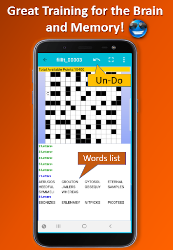 Fill it ins word puzzles - free crosswords screenshots 3