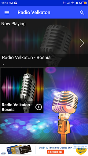 Android application Radio velkaton App Bosnia screenshort