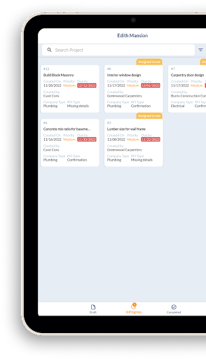 Android application RFI demo screenshort