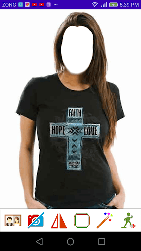 Android application Cross Photo Montage screenshort