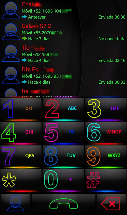 THEME EXDIALER SPECTRA COLORS - 1.0 - (Android)
