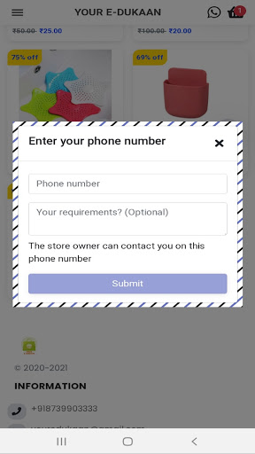 Visualização do aplicativo