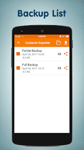 Contacts Backup & Restore Screenshot