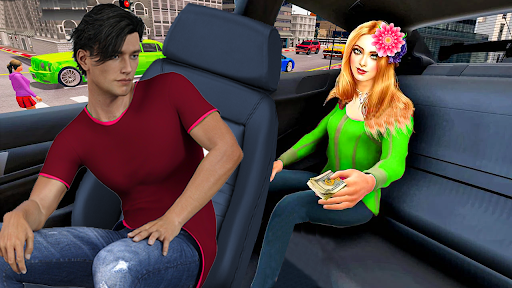 Taxi Games Driving Car Game 3D Screen 2