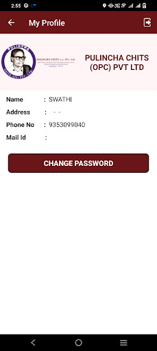 PULINCHA CHITS MEMBER MODULE Screen 3