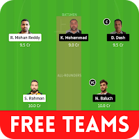 Free Teams -My11Circle Myteam11 BalleBaazi Teams