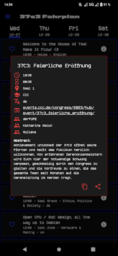 Congress Fahrplan Screen 2