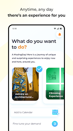 MazingDay -Curated Experiences Screen 3