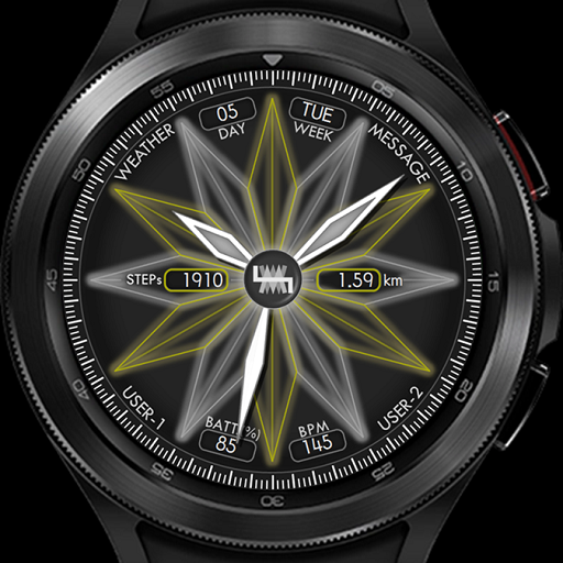 LMwatch flower classic dark logo
