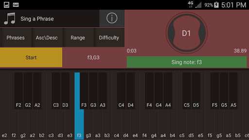 Screenshot of Vocal Trainer - Learn to sing