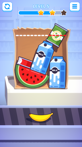 Android application Fill the Bag! screenshort