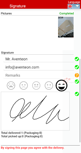 Android application Logistics.ONE GO screenshort