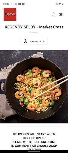 Android application Regency Chinese Restaurant screenshort