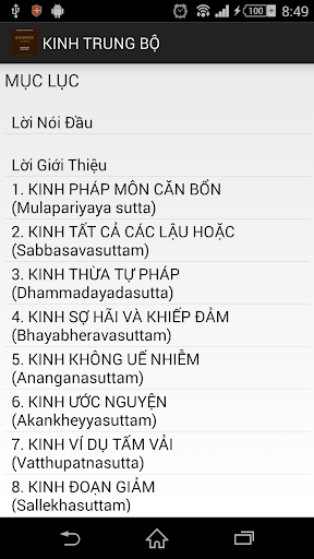 Nikaya - Kinh Trung Bộ Screen 2