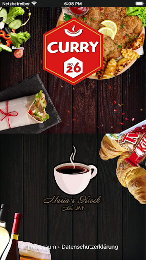 Android application Maria’s Curry und Kiosk screenshort