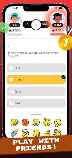 Android application Sapp:SAT ACT test prep battle screenshort