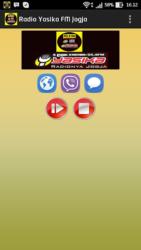 Android application Radio Yasika FM Jogja screenshort