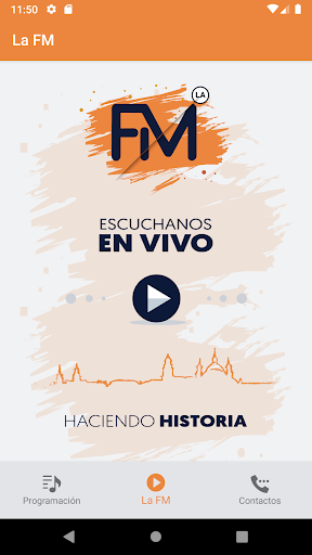 Android application Radio La FM screenshort