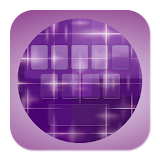 Purple Sparkle Keyboard Theme icon