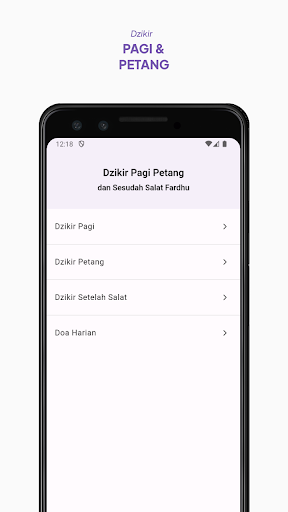 Android application Dzikir Pagi Petang screenshort
