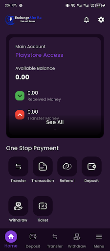 Android application Exchange Afroru screenshort