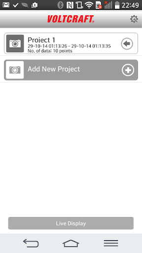 Android application Smart BT Measure screenshort