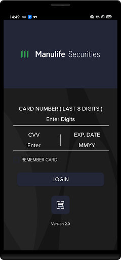 Android application COE2021 Balance Checker screenshort