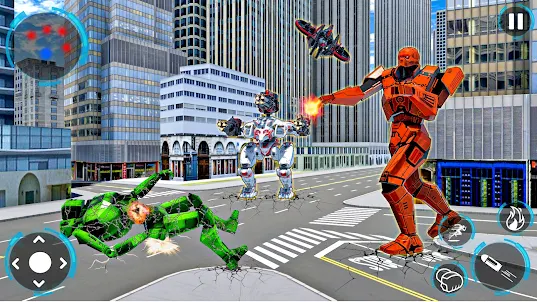 Dino Robot War Car Robot Games
