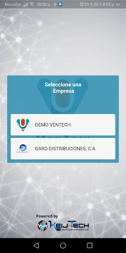 Android application VenTech screenshort