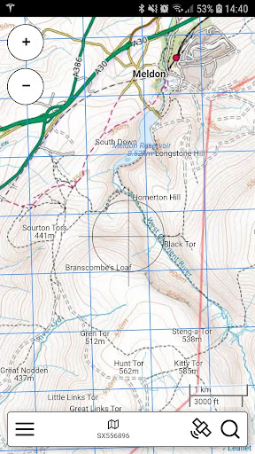 Dartmoor Outdoor Map Pro Screen 2