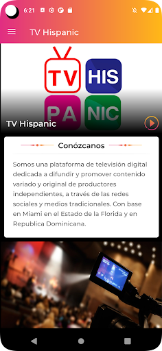 Android application TV Hispanic screenshort