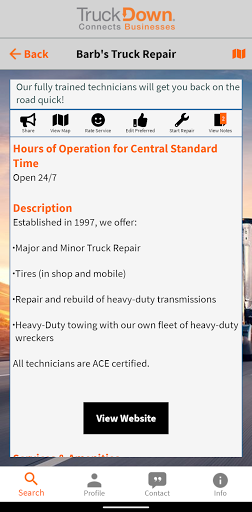TruckDown Search Screen 3